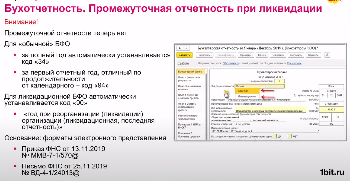 при ликвидации какие отчеты сдавать